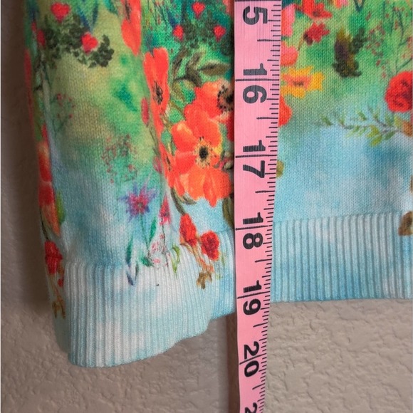 Alice + Olivia Ruthy Palace Knit Blue Cardigan - Picture 12 of 15